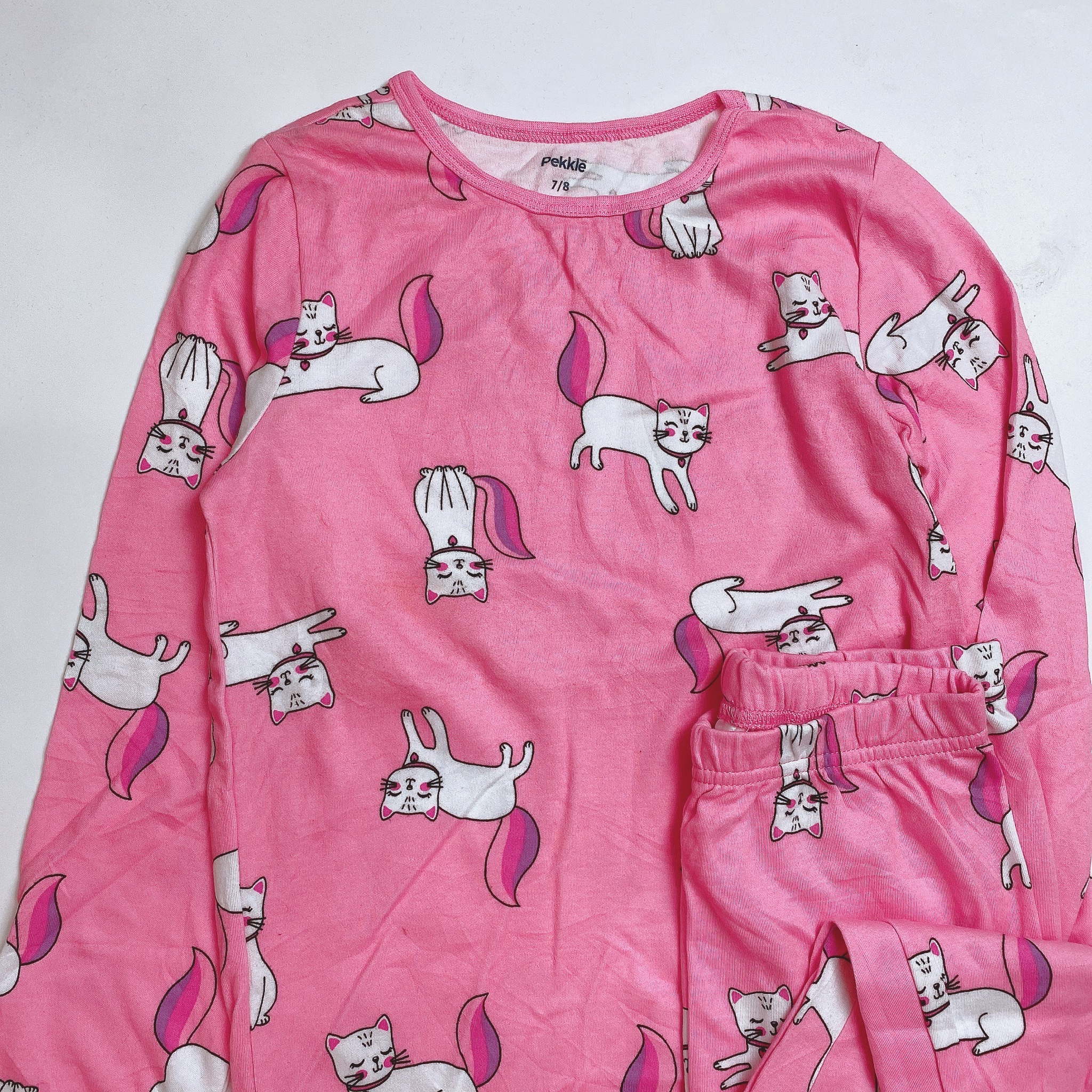 Bộ cotton Pekkle nhiều mẫu Bé Gái size 2 - 10y