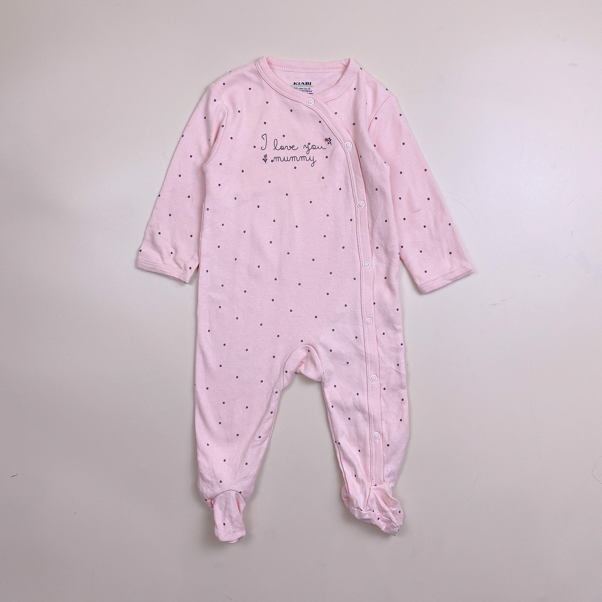 Body cotton liền thân Kiabi nhiều mẫu Bé Gái
