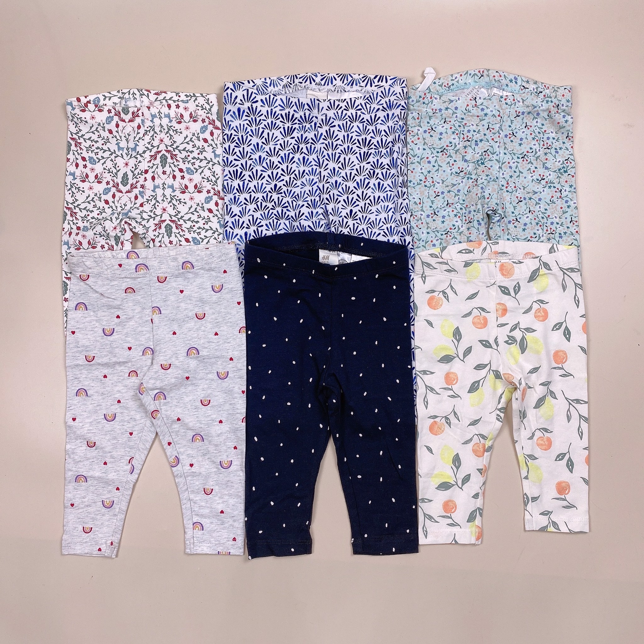 Quần legging cotton HM nhiều hình BG 4m - 4y