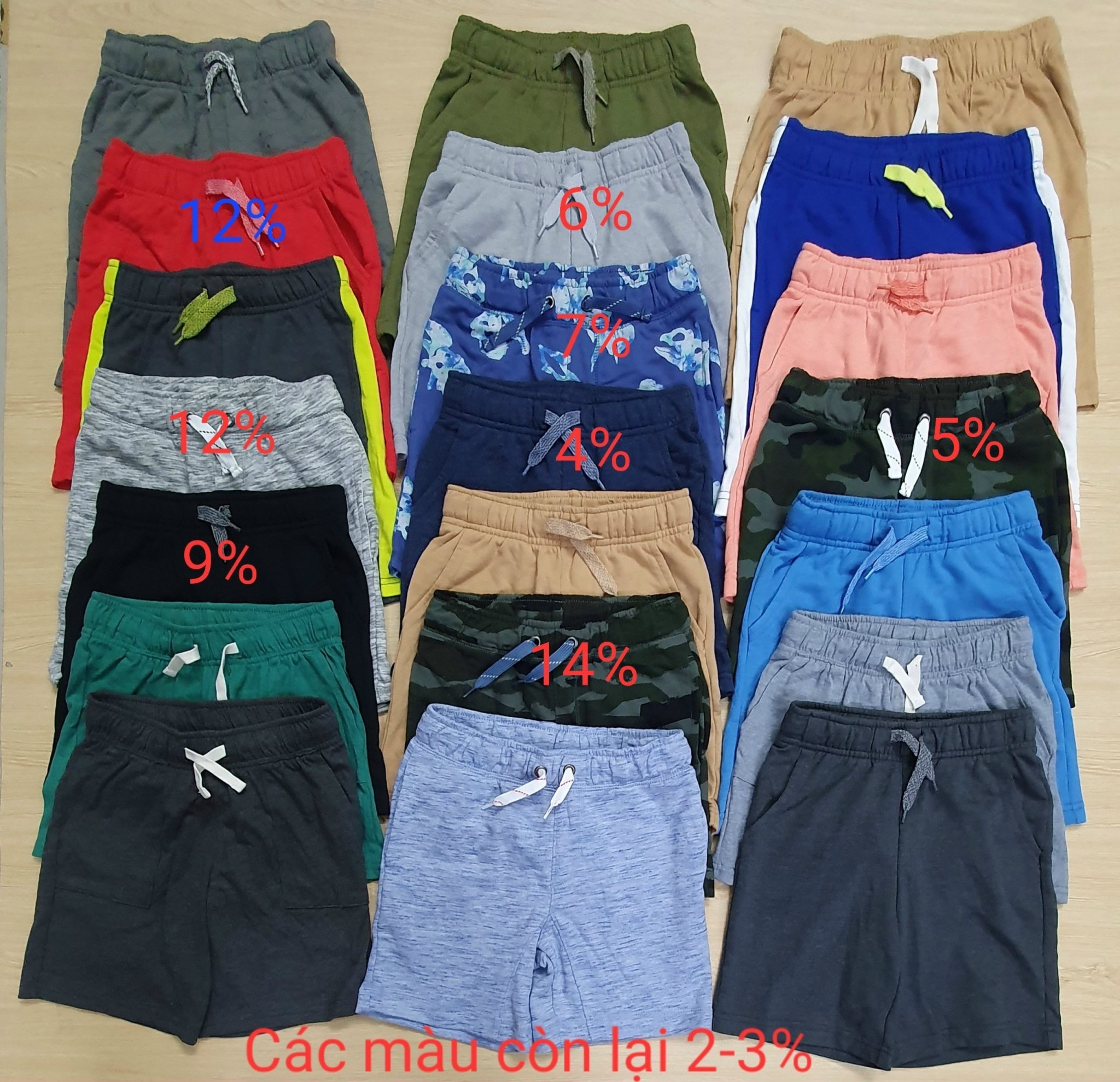 Quần cotton da cá Cat Jack nhiều màu dòng đại 5-18y