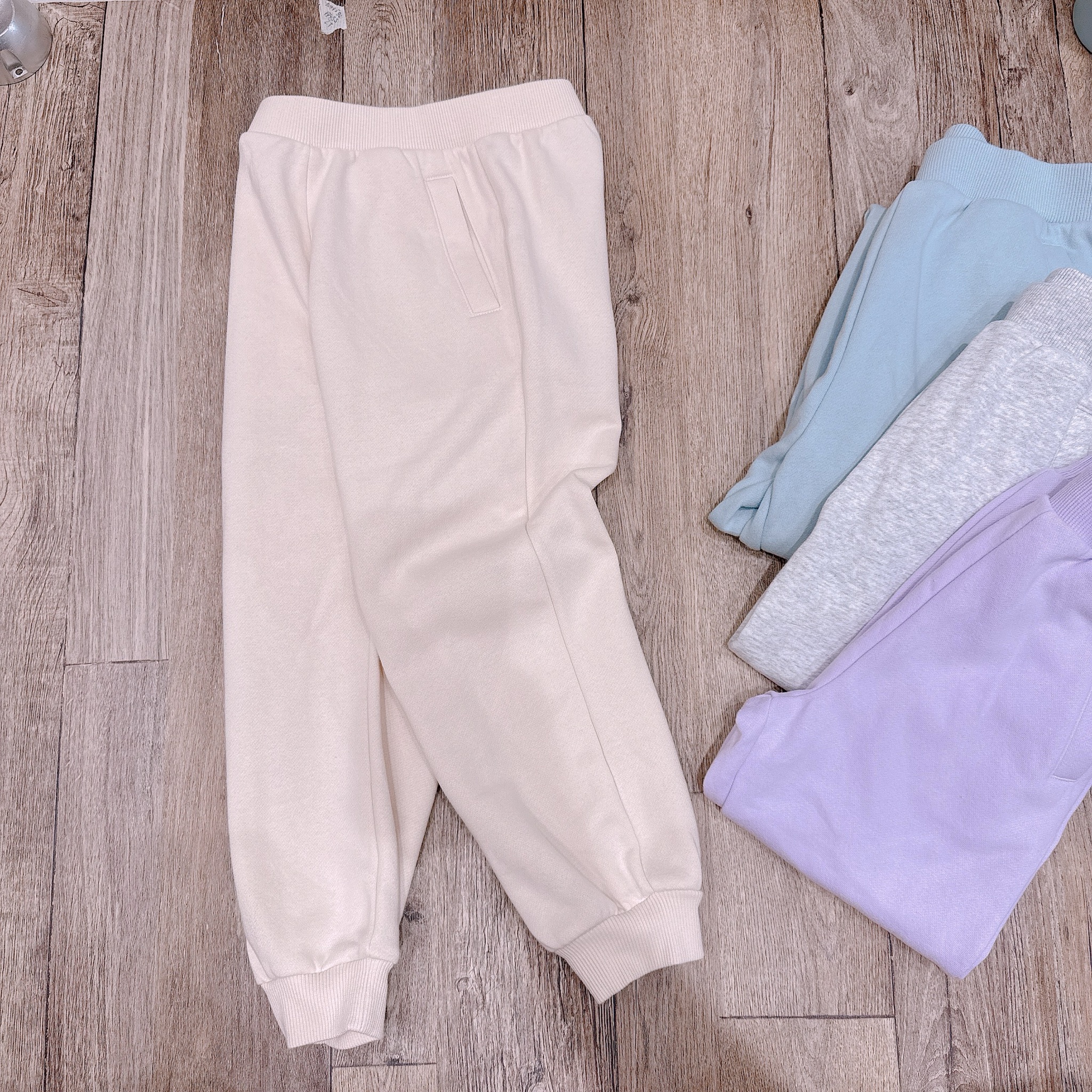 Quần jogger nỉ bông Topten xuất Hàn dư xịn nhiều màu cho bé size 120-160