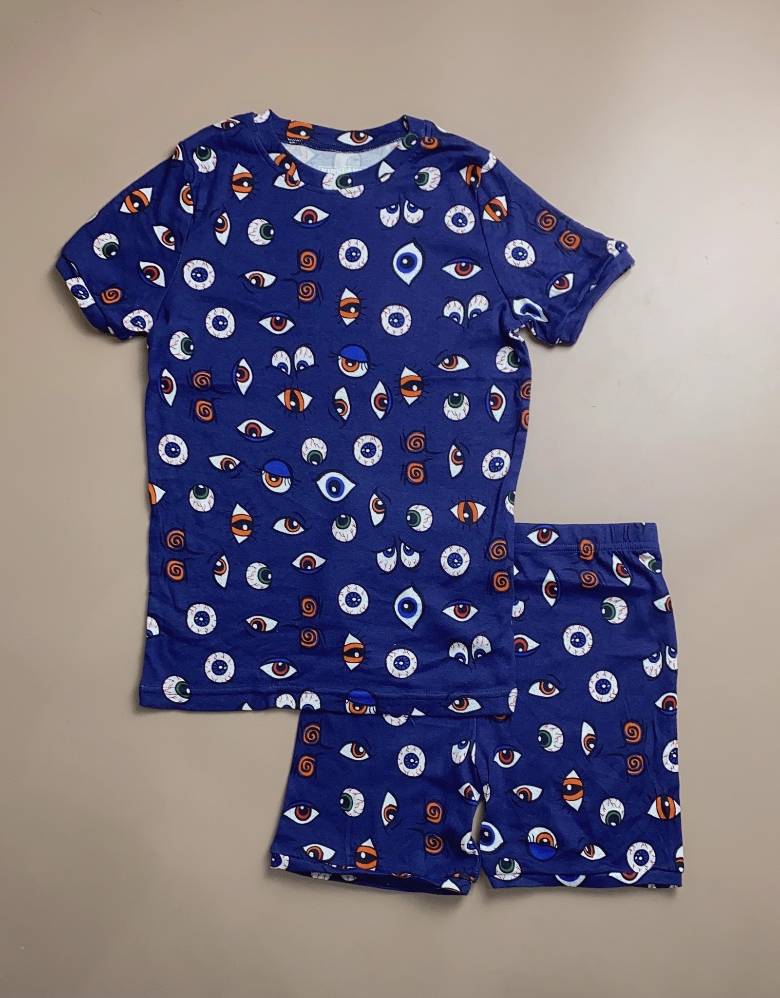 Bộ cotton Kirkland BT - màu xanh navy hình đôi mắt in tràn