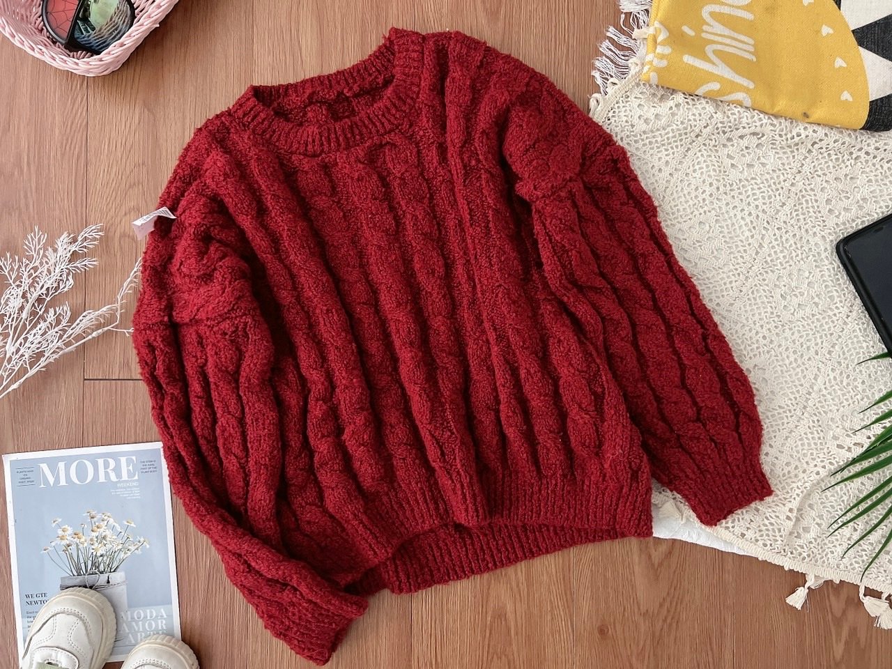 Áo len vặn thừng Abercrombie Kids dòng đại 4 màu BG size 6 - 16y
