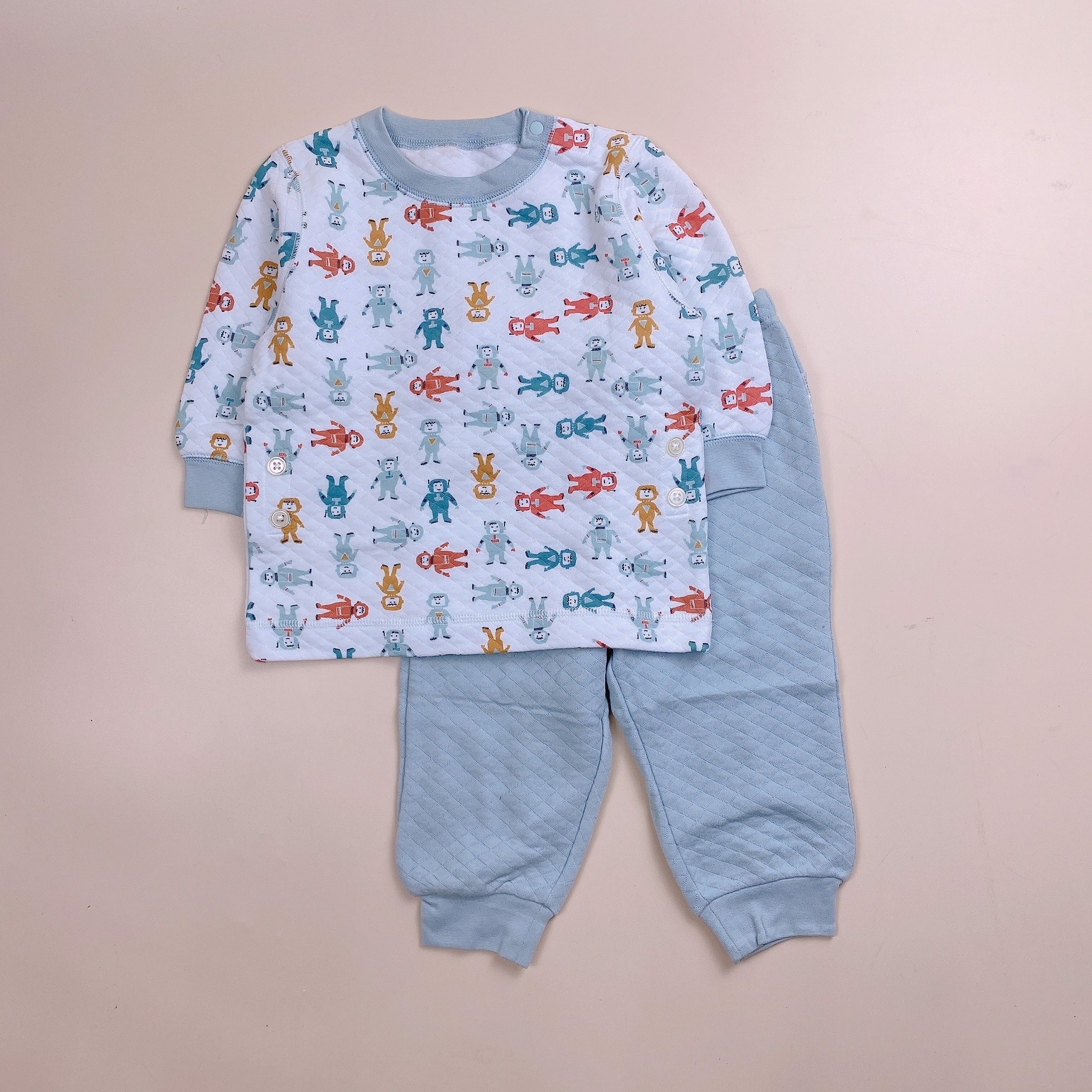 Bộ nỉ trần bông Uniqlo nhiều hình Bé trai size 80 - 120