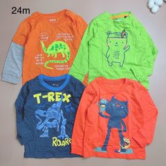 [2y] Áo cotton dư xịn nhiều hãng bé trai - size 2y