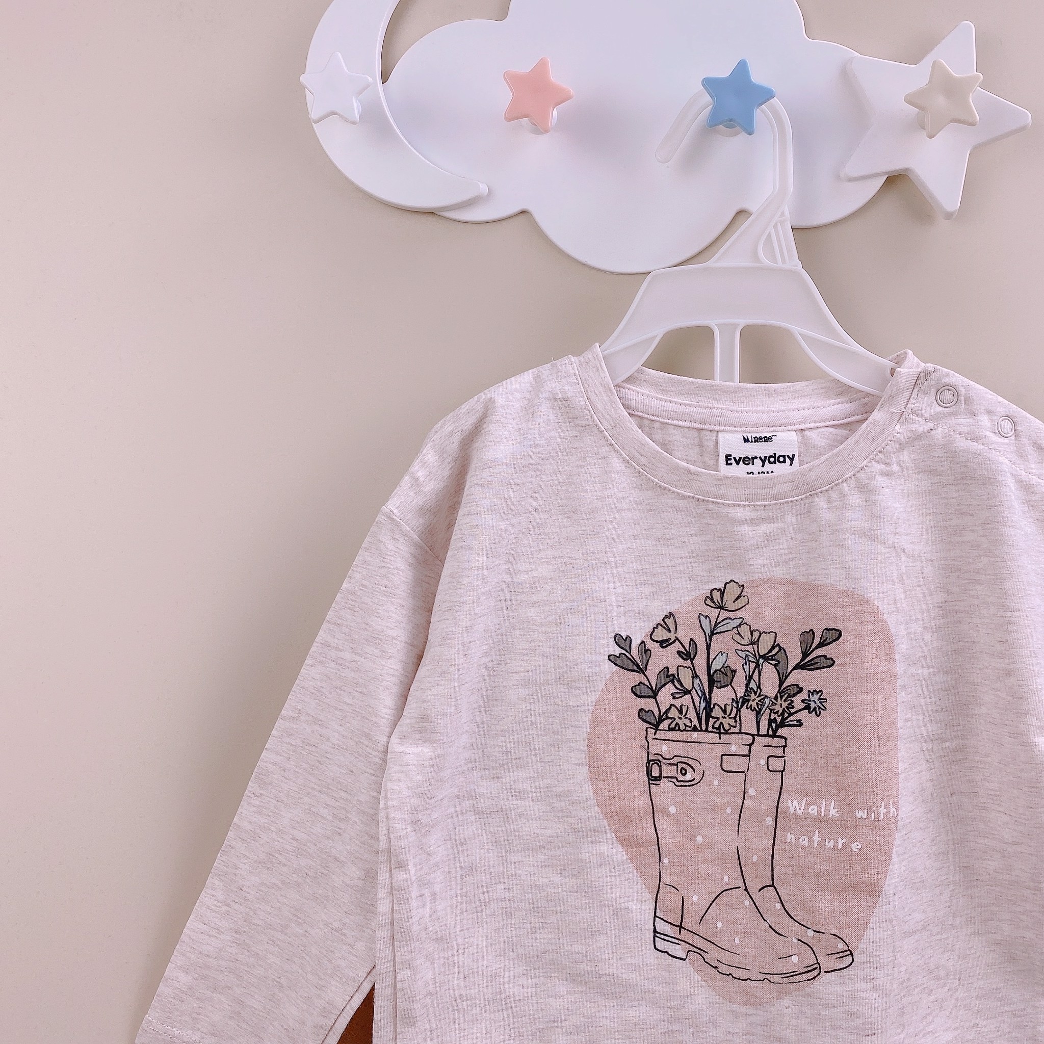Bộ cotton Minene nhiều hình bảng màu 1 Bé Gái