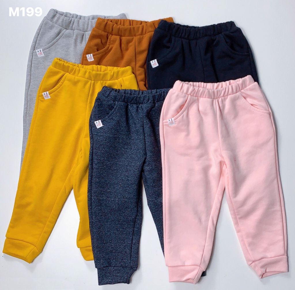 Quần nỉ da cá Mia kids trơn nhiều màu BG