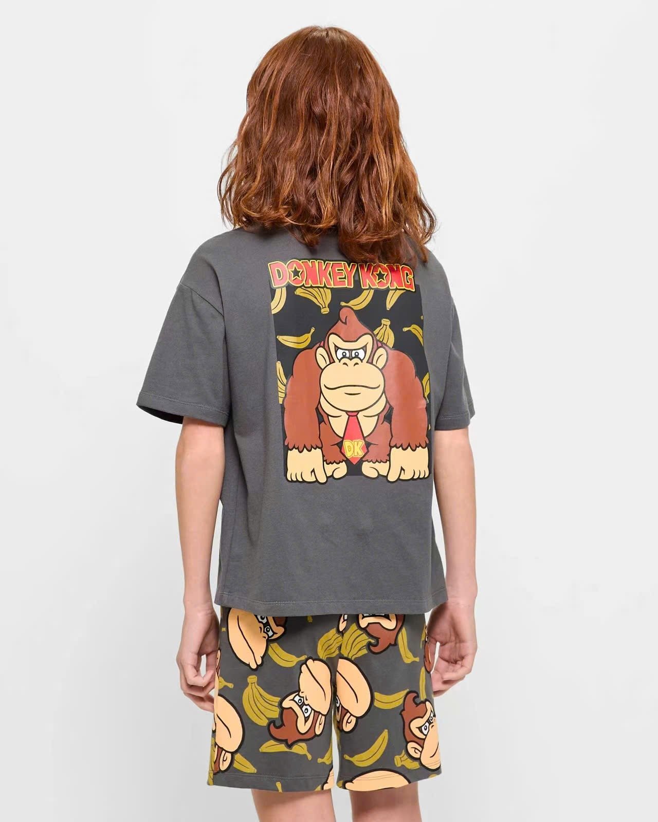 Bộ thun cotton dư xịn họa tiết Donkey Kong, Cờ Caro, Spiderman cho bé trai size 7-16y