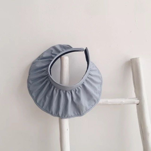 Mũ hở chóp vành bèo rộng trơn nhiều màu BG