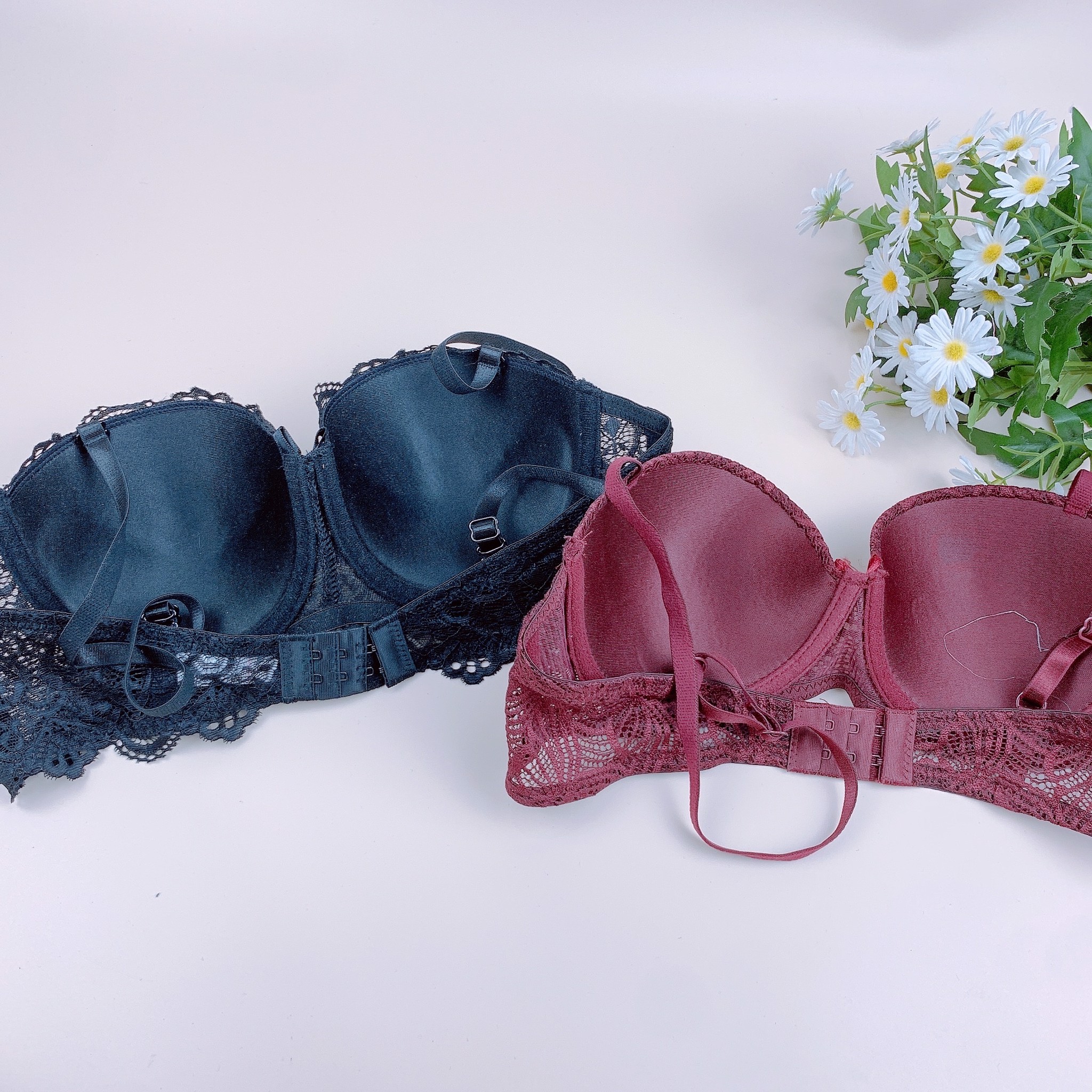 Áo lót Bra ren quả ngang JBG, Beauty Secret, Legit có đẩy ngực (trừ màu mận đệm mỏng)
