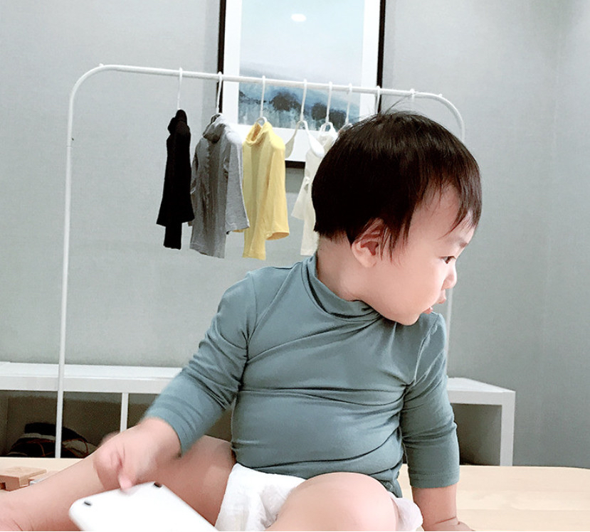 Áo giữ nhiệt cổ 3p Minky mom trơn nhiều màu BTBG