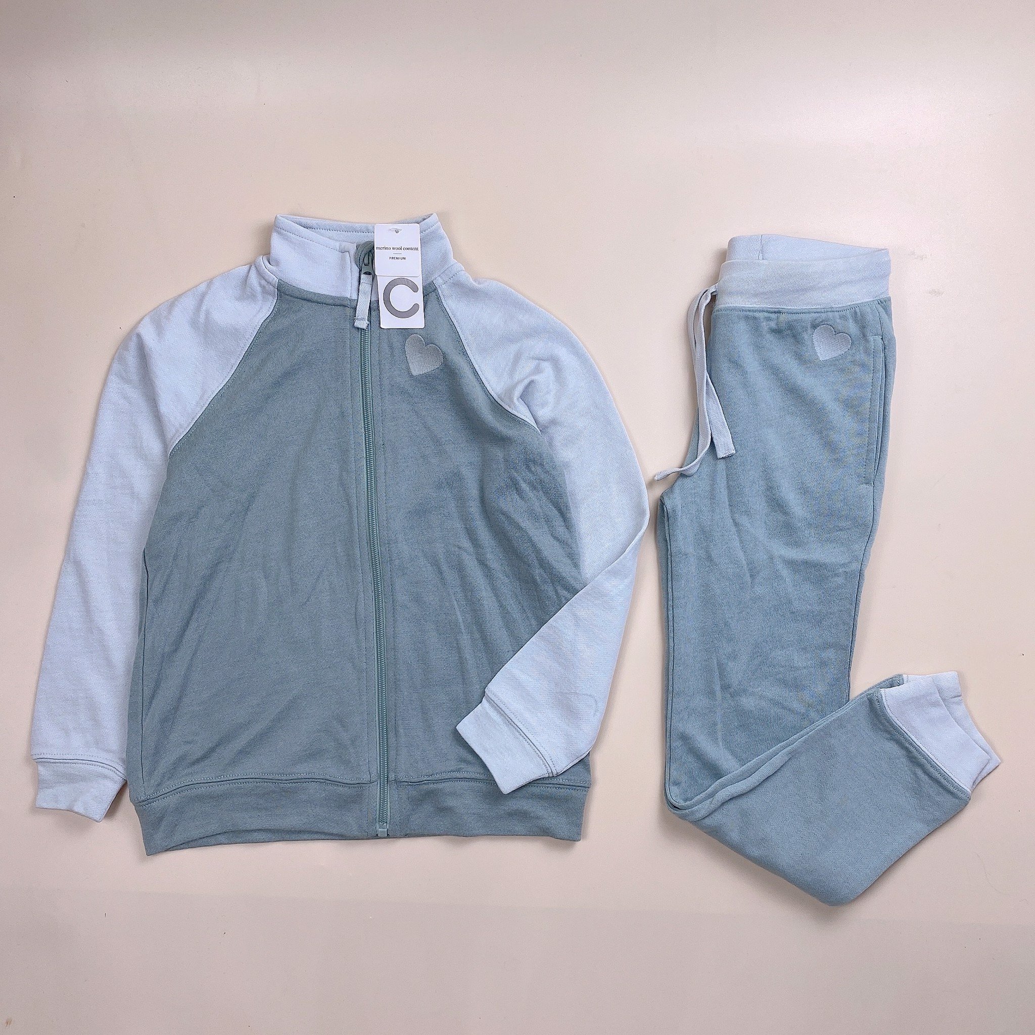 Bộ da cá Merino Wool Content vai giác lăng phối màu size 92 - 140