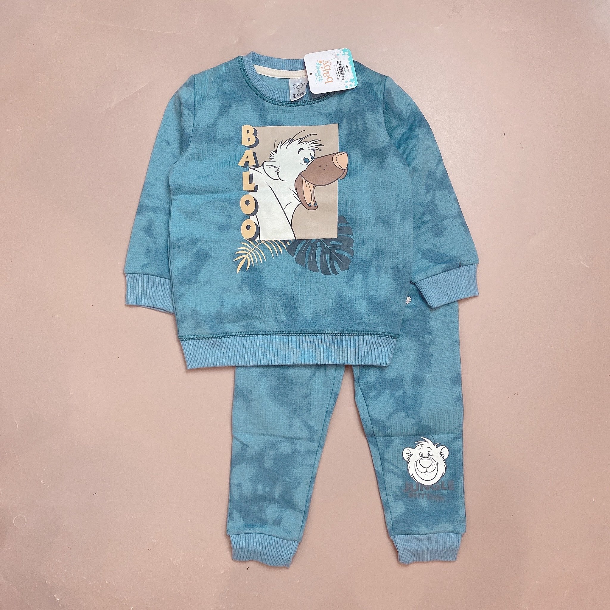 Bộ nỉ bông Muji nhiều hình Disney Bé trai size 2 - 5y