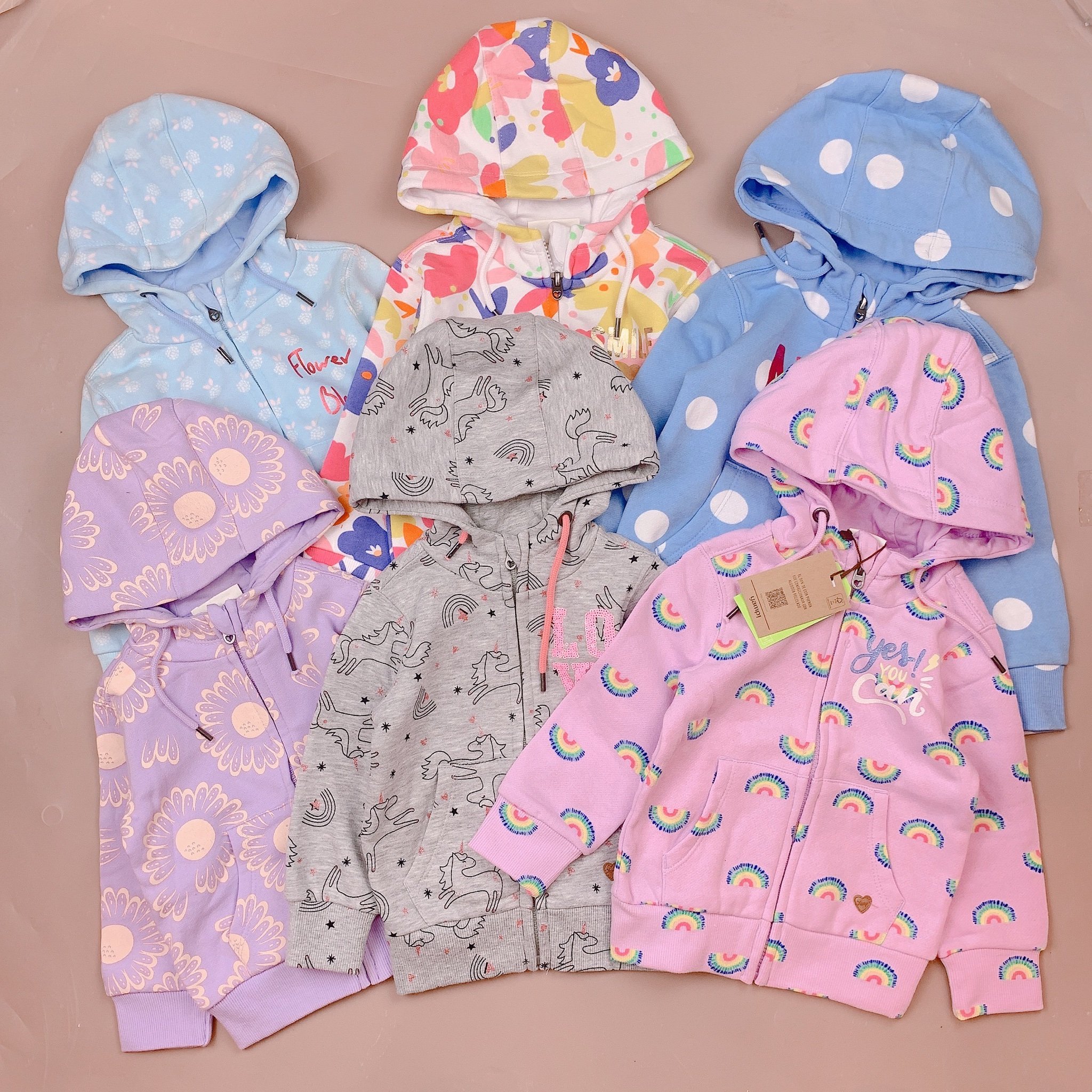 Áo khoác Yamp nỉ bông nhiều màu size 6m - 8y