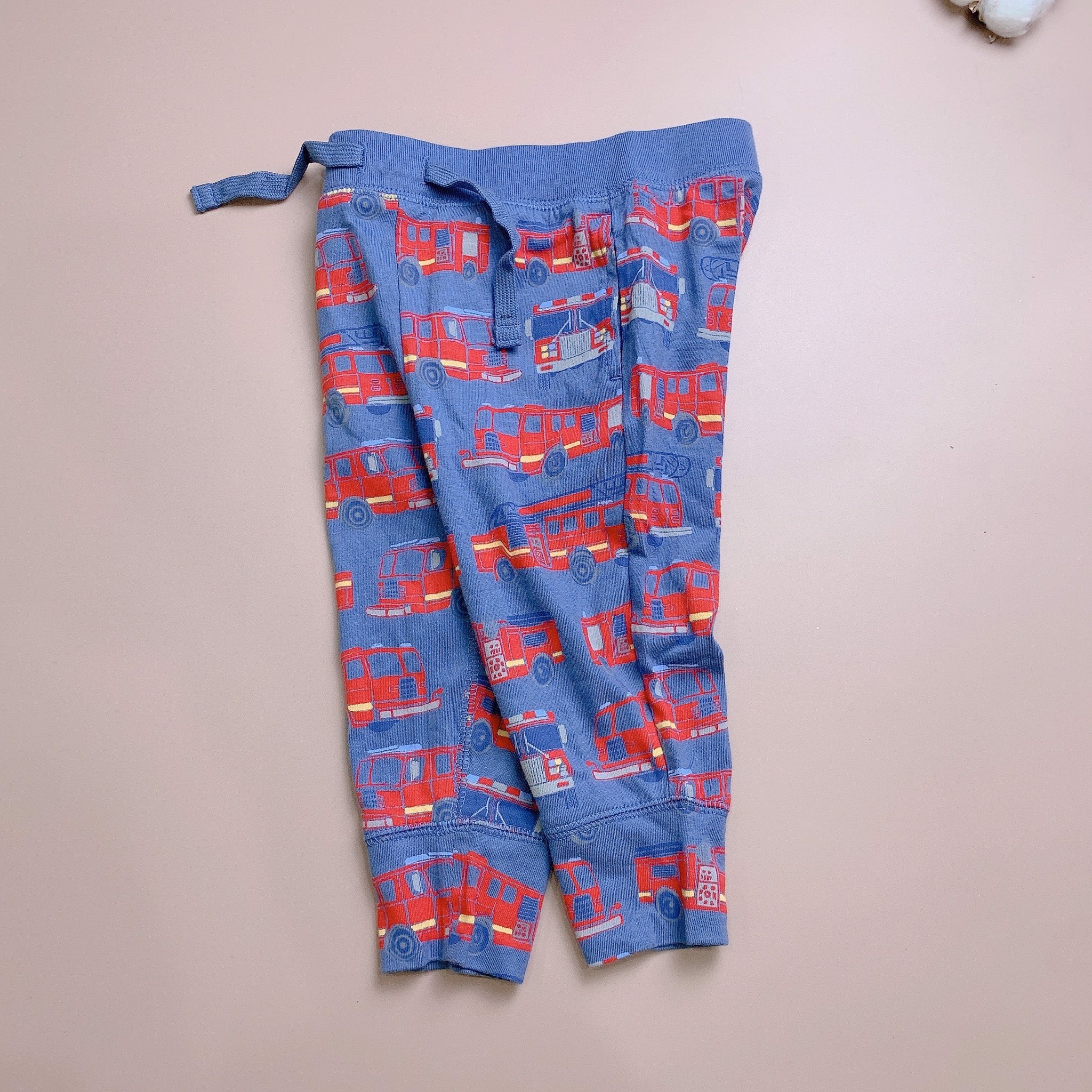 Quần cotton Babygap BT - màu xanh hình cứu hỏa
