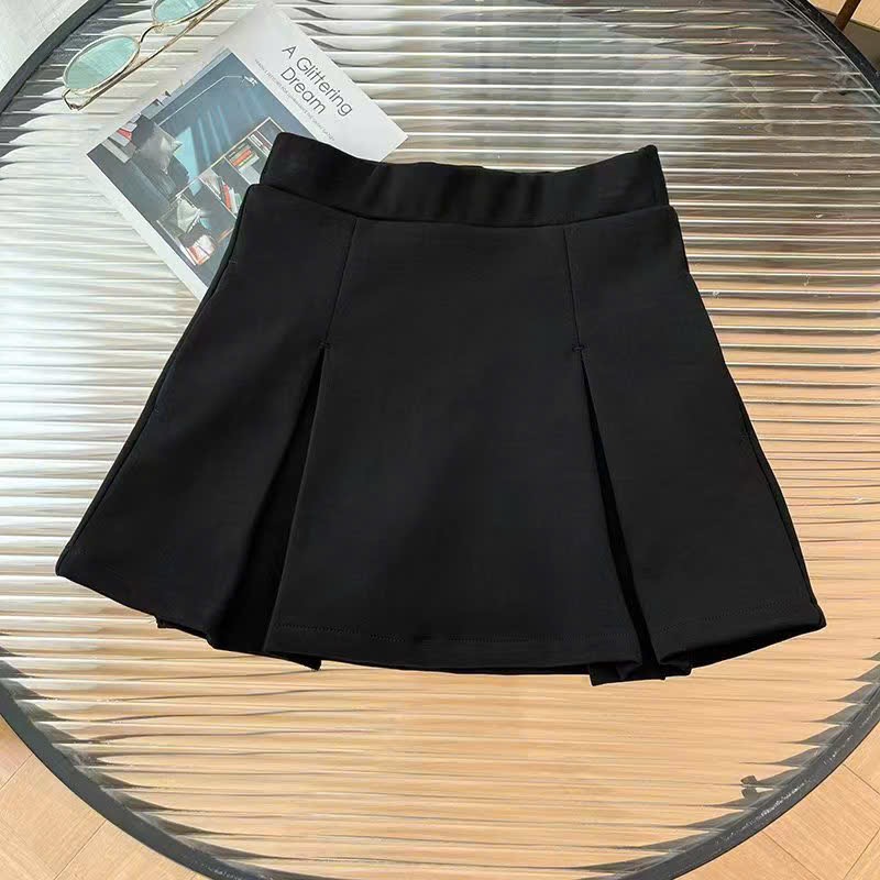 Chân váy liền quần xếp ly vải thun Uni trơn 3 màu BG size 110-160