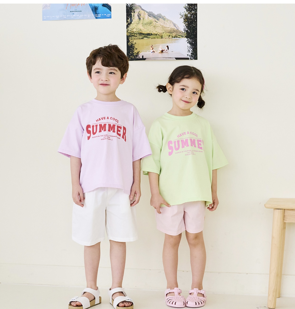 Áo cotton Bebezoo sắc màu SUMMER BTBG size 100-150