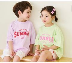 Áo cotton Bebezoo sắc màu SUMMER BTBG size 100-150