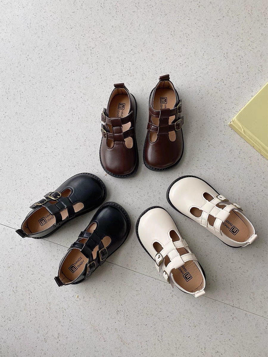 V735 - Giày MG Baby hai quai ngang 3 màu size 21-30