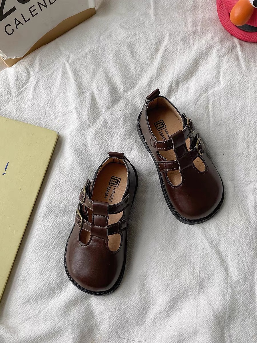V735 - Giày MG Baby hai quai ngang 3 màu size 21-30