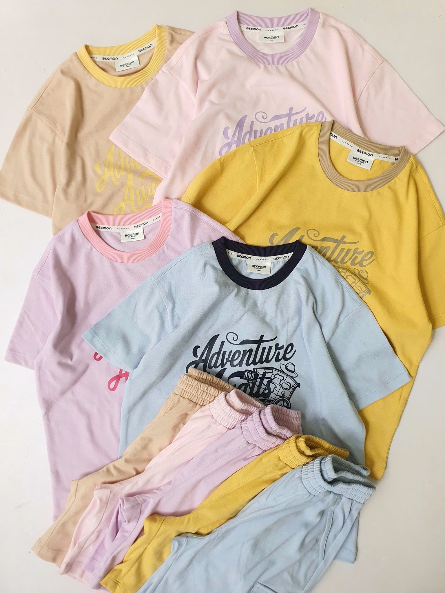 Bộ cotton Bee Mon Adventure nhiều màu cho bé size 120-160