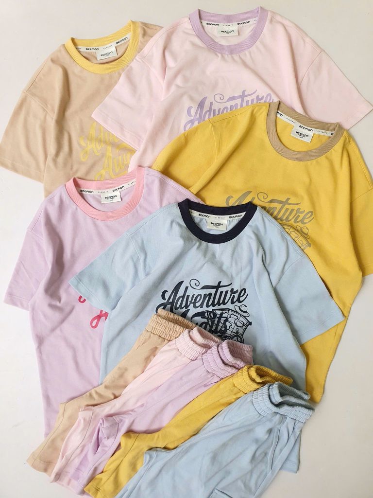 Bộ cotton Bee Mon Adventure nhiều màu cho bé size 120-160