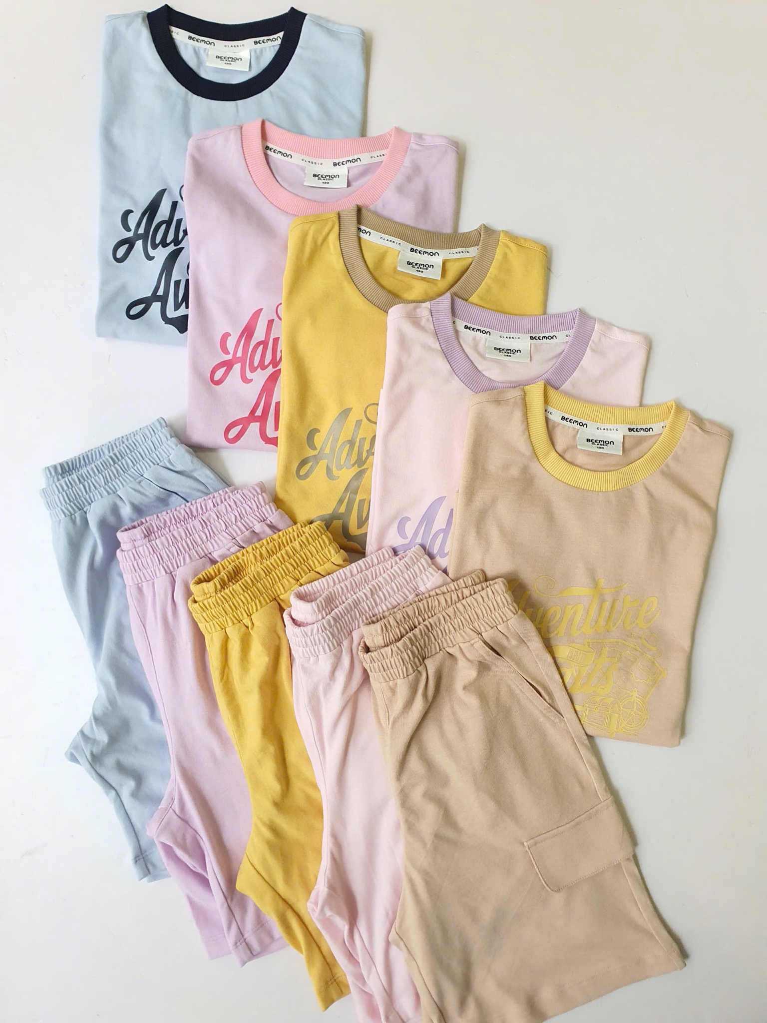 Bộ cotton Bee Mon Adventure nhiều màu cho bé size 120-160
