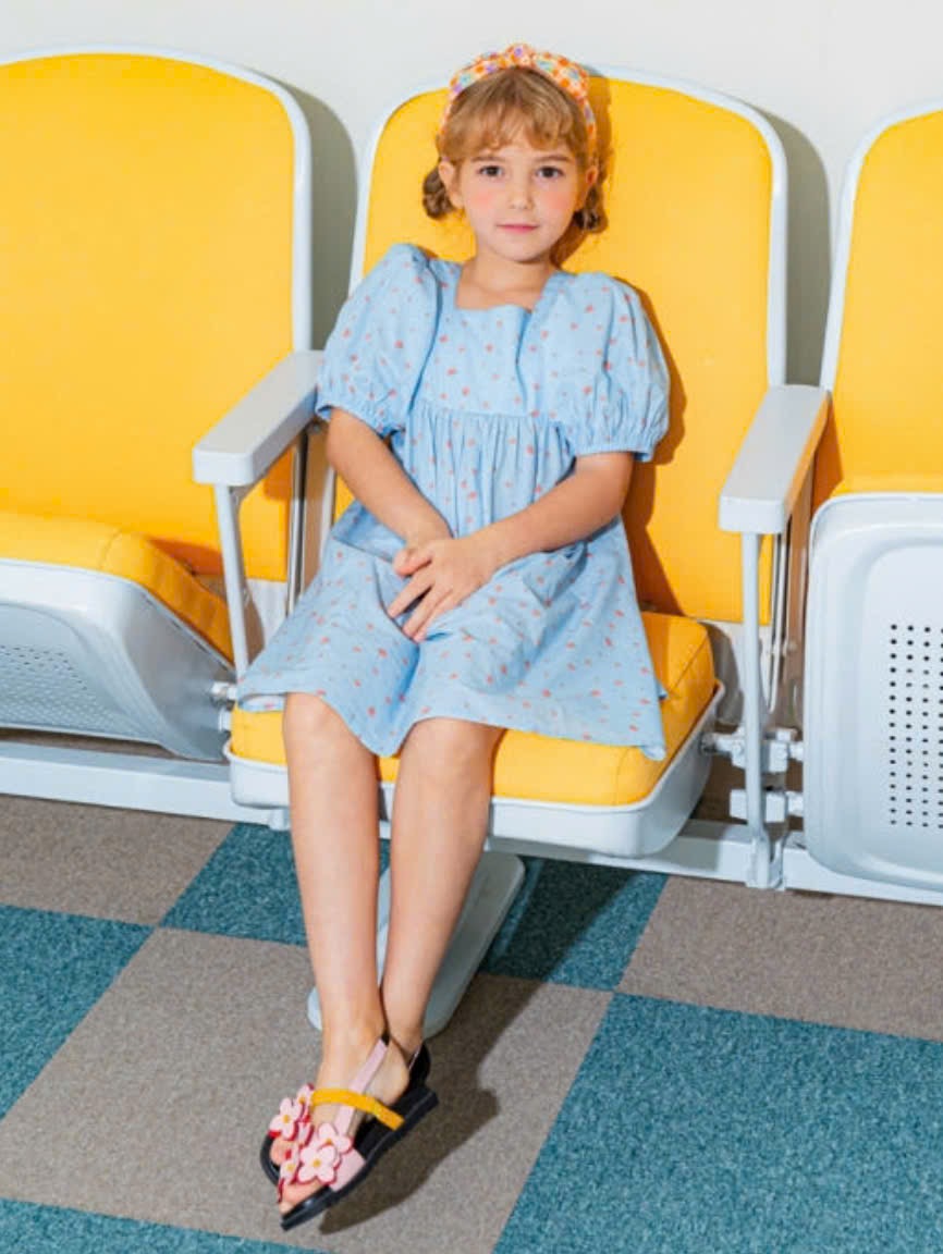 Váy vải thô Babidiboo, Little Bobdog xuất hàn nhiều màu cho bé size 100-150