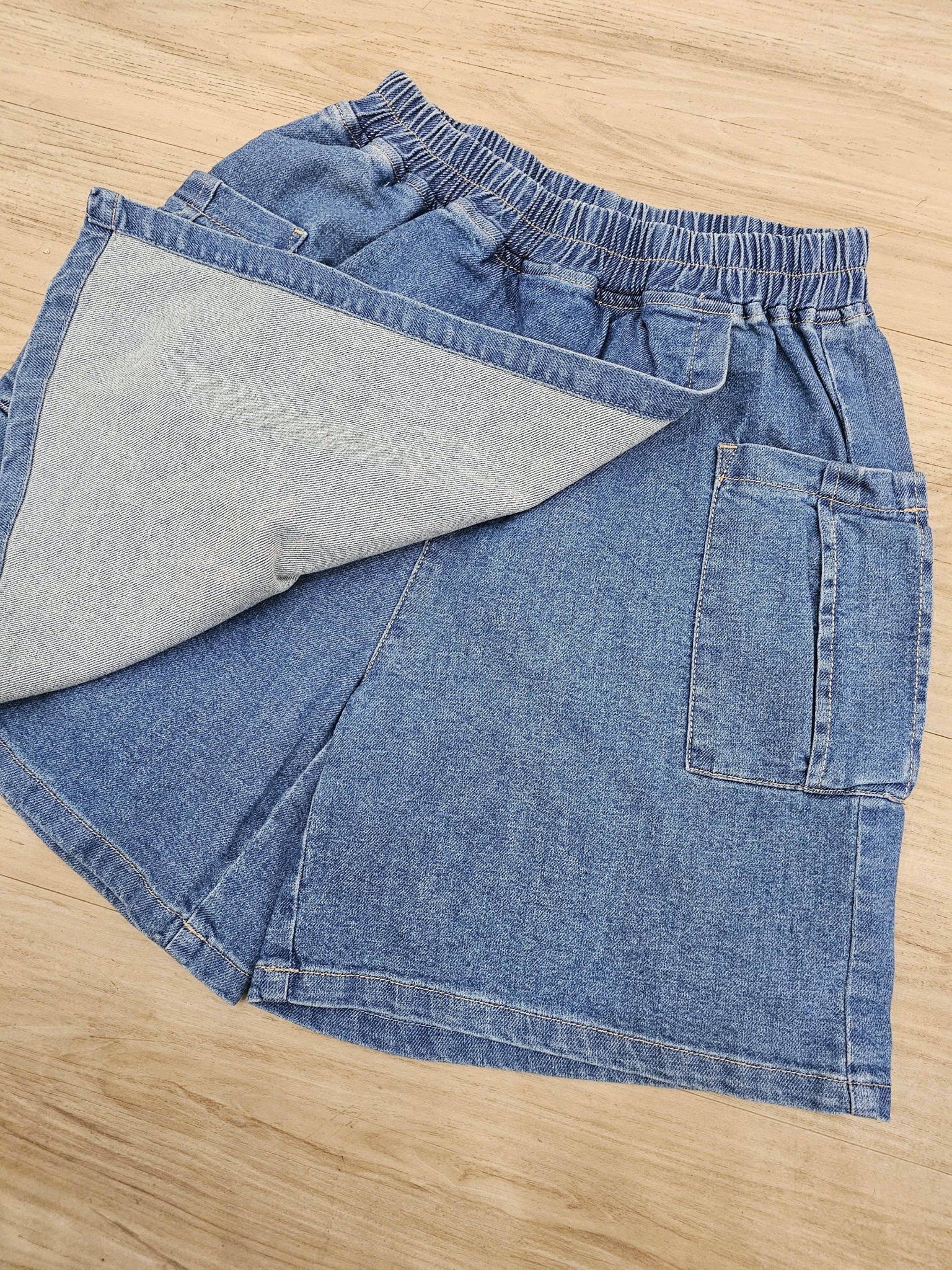 Quần váy jean mềm Babidiboo xuất hàn dư xịn cho bé gái size 100-160