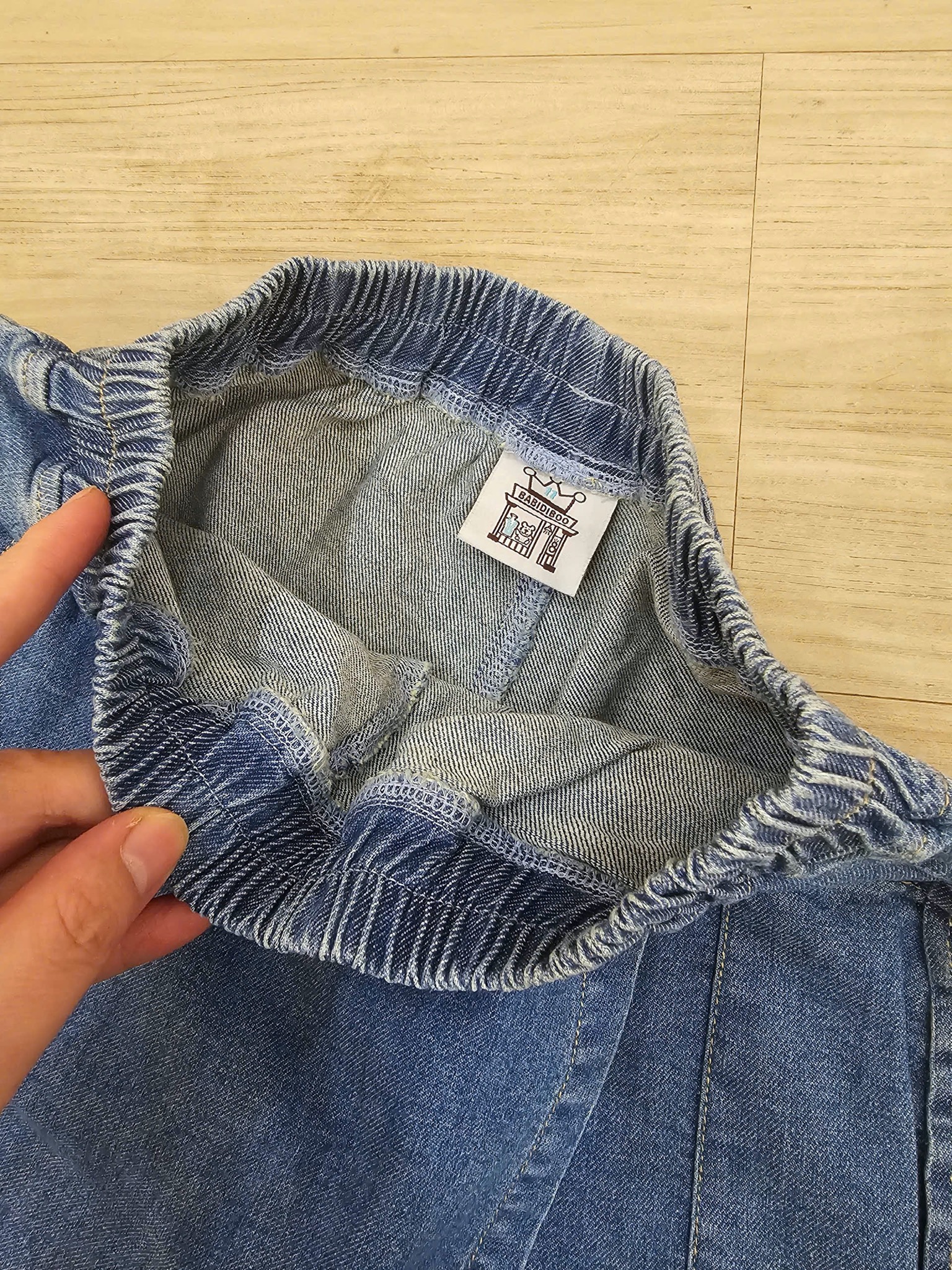 Quần váy jean mềm Babidiboo xuất hàn dư xịn cho bé gái size 100-160