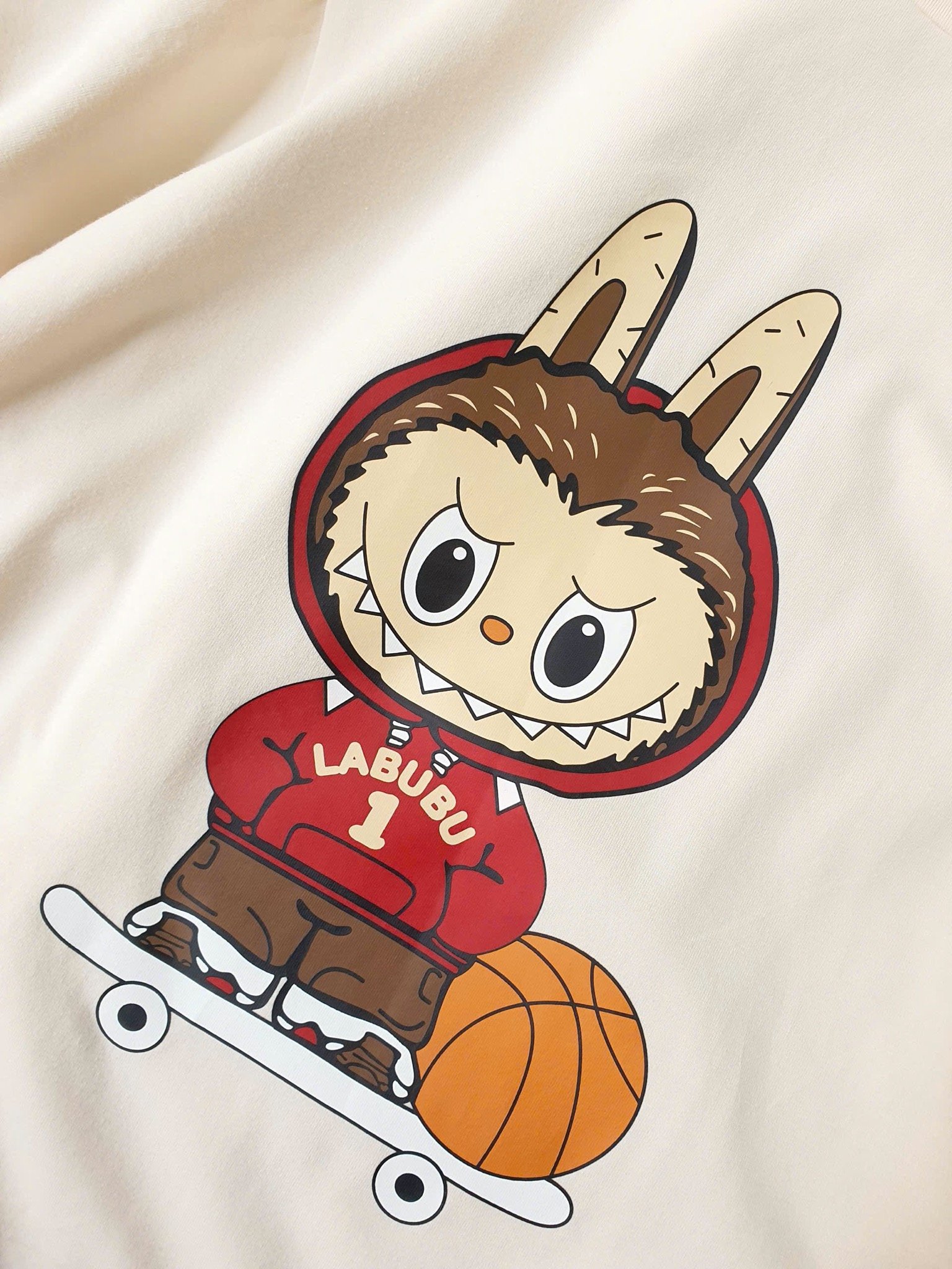 Áo cotton Bee Mon hoạ tiết Labubu nhiều màu cho bé size 120-160