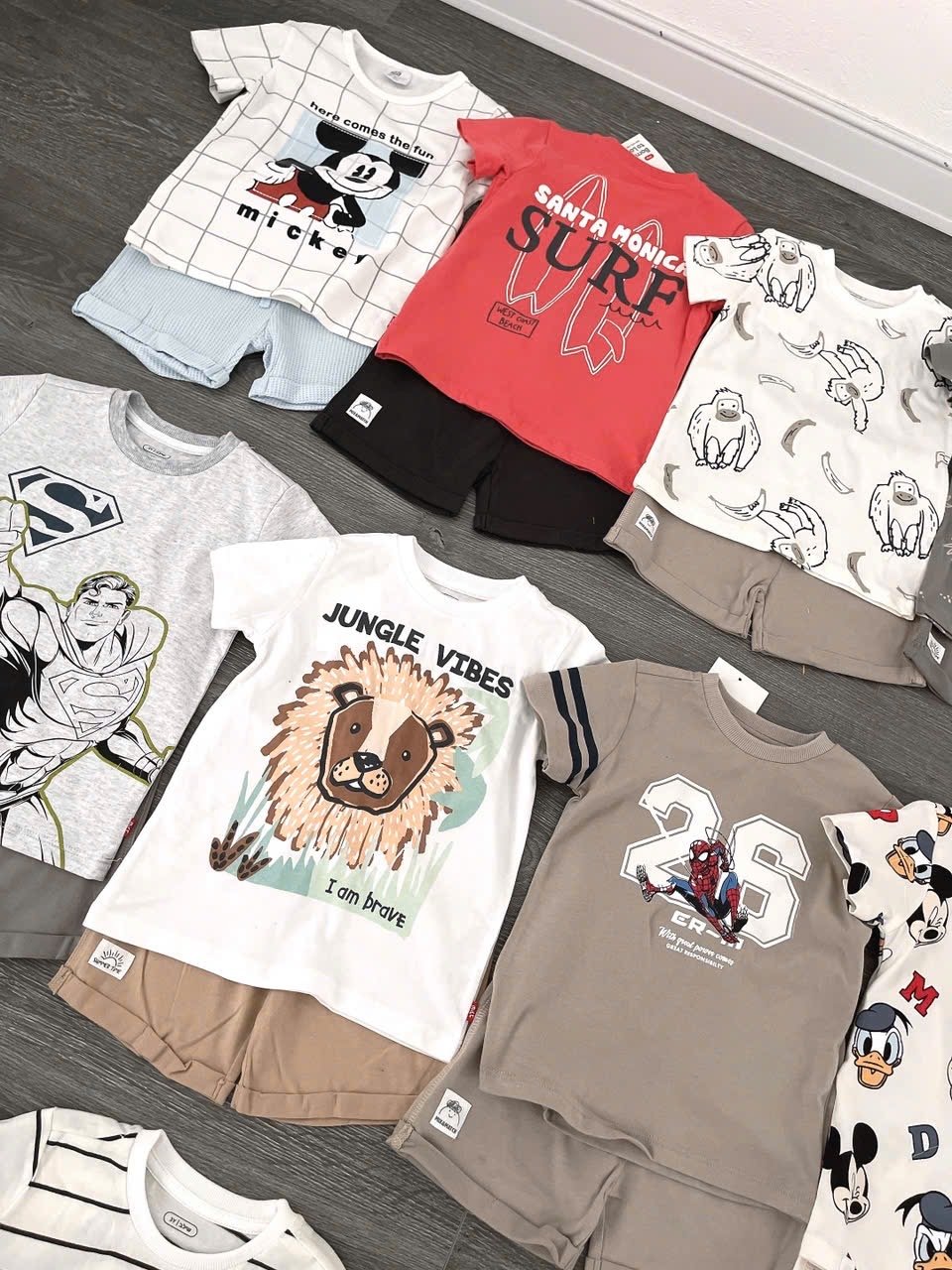 Bộ cotton Muji nhiều màu cho bé trai size 2-5y