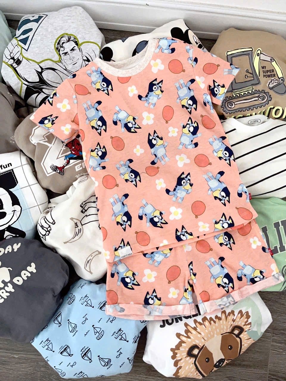 Bộ cotton Muji nhiều màu cho bé trai size 2-5y