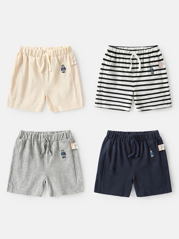 Quần cotton Cute Panda trơn / kẻ nhiều màu size 90 - 120