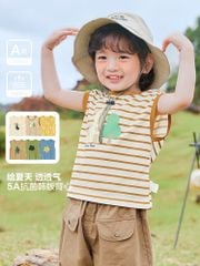 Áo ba lỗ cotton Cutepanda nhiều màu cho bé size 90-120