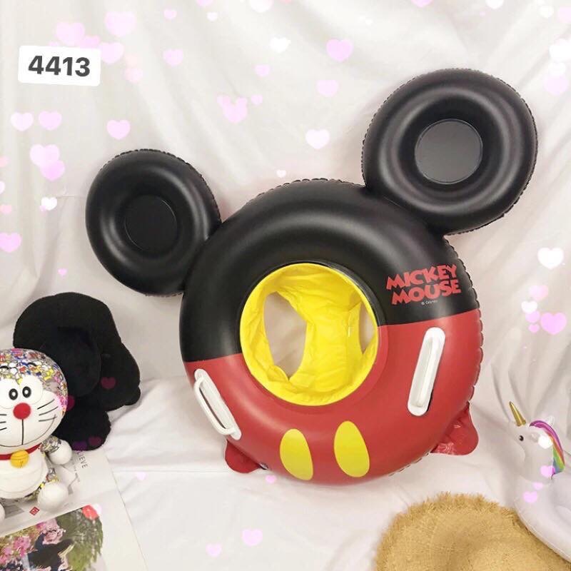 Phao bơi ngồi Mickey/Minnie tròn cho BTBG