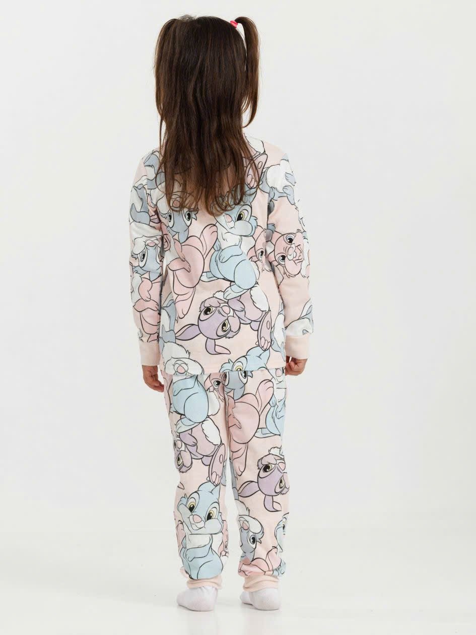 Bộ cotton Delta dư xịn hoạ tiết thỏ bunny bé gái size 2-14y
