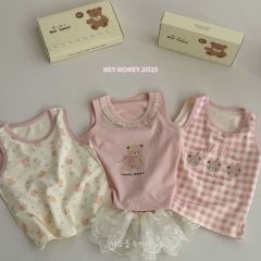Set 3 áo ba lỗ Hey Honey nhiều màu cho bé size 90-150