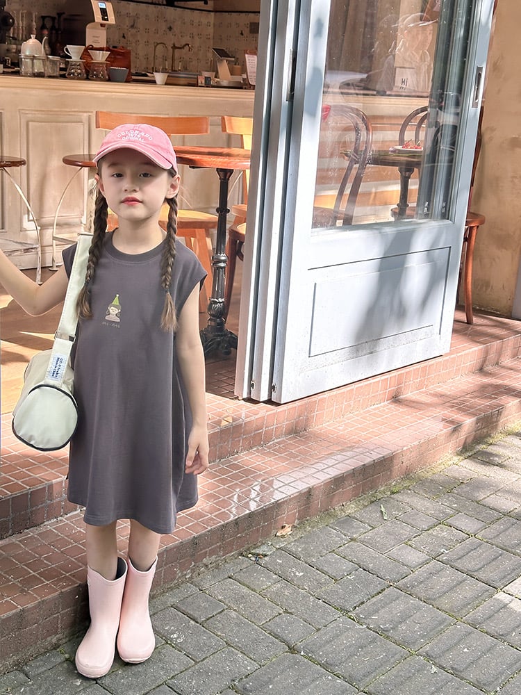 Váy suông cotton Ambb nhiều màu cho bé gái size 90-160