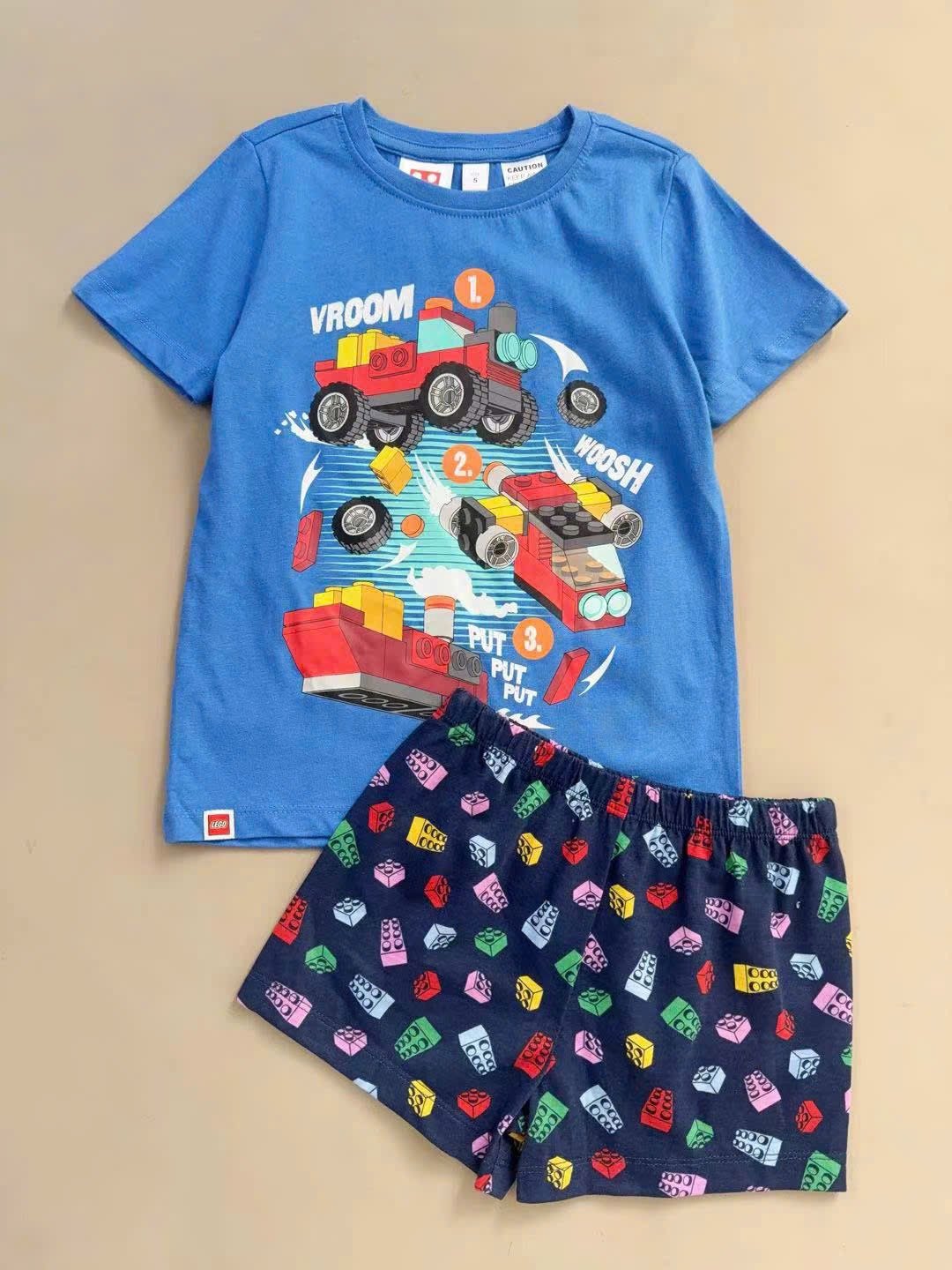 Bộ cotton dư xịn Sonic, Mario, Pawpatrol, Ô tô bé trai size 1-7y