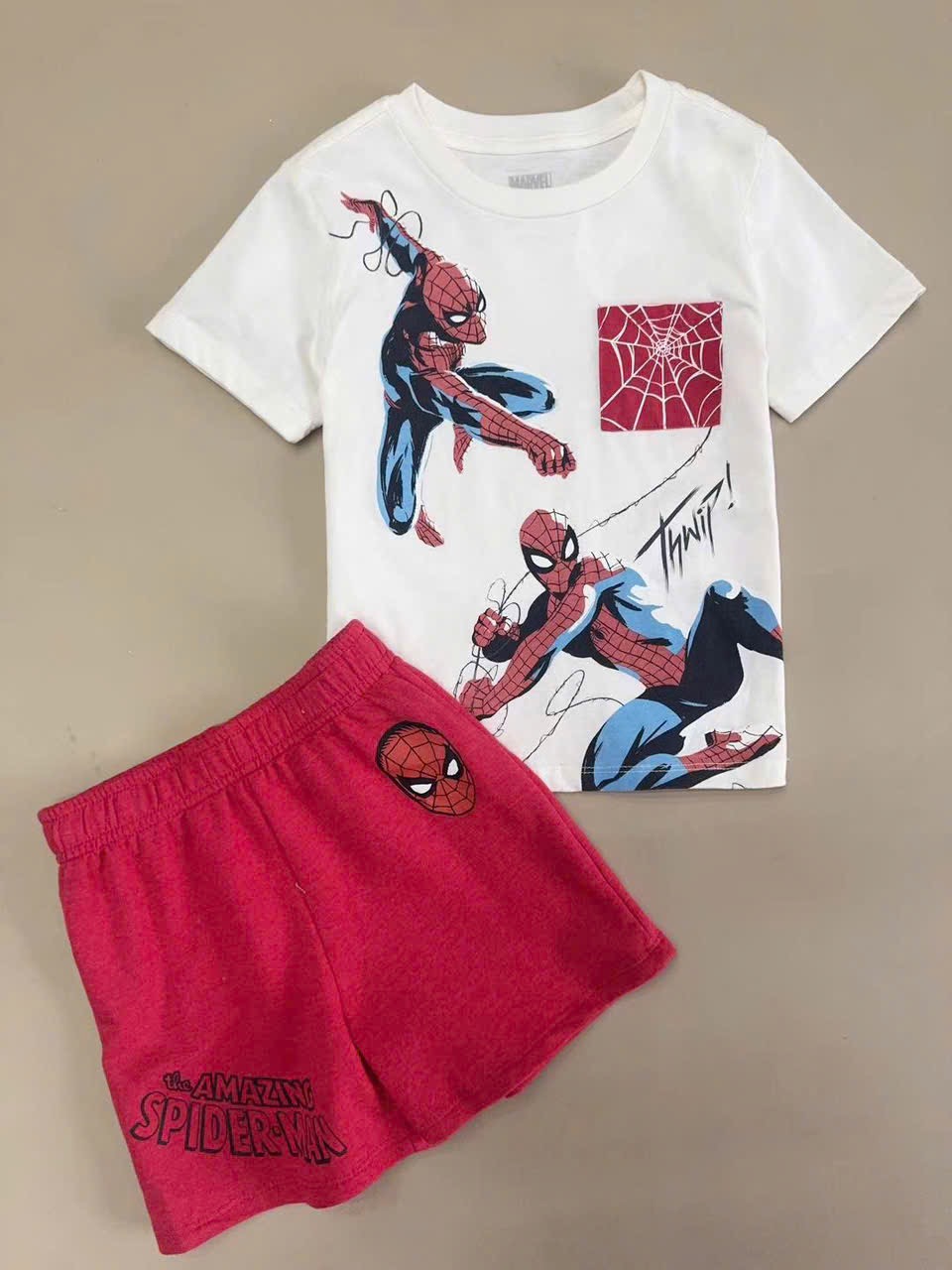 Bộ thun Walmart dư xịn hoạ tiết Paw Patrol, Mickey, Bluey, Spiderman bé trai size 1-5y