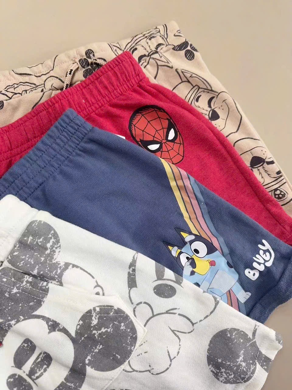 Bộ thun Walmart dư xịn hoạ tiết Paw Patrol, Mickey, Bluey, Spiderman bé trai size 1-5y