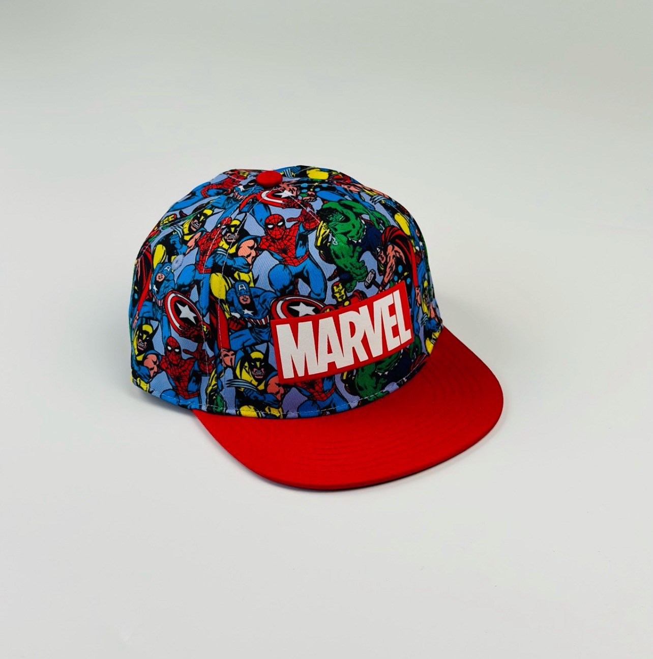 Mũ lưỡi trai HM Marvel in tràn vành đỏ size size 1-4y