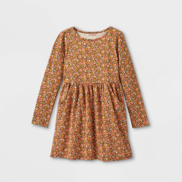 Váy cotton dài tay Cat Jack hoạ tiết BG 5-18y (Bảng màu 1)