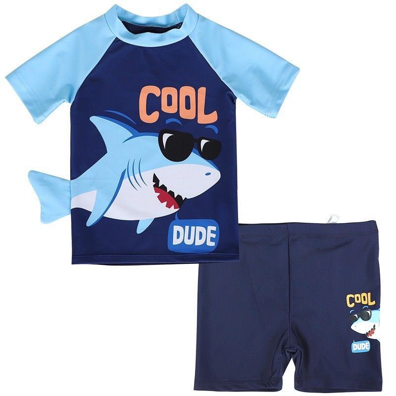 305 - Set 2ct bơi navy hình cá Cool Dude BT size 100-150