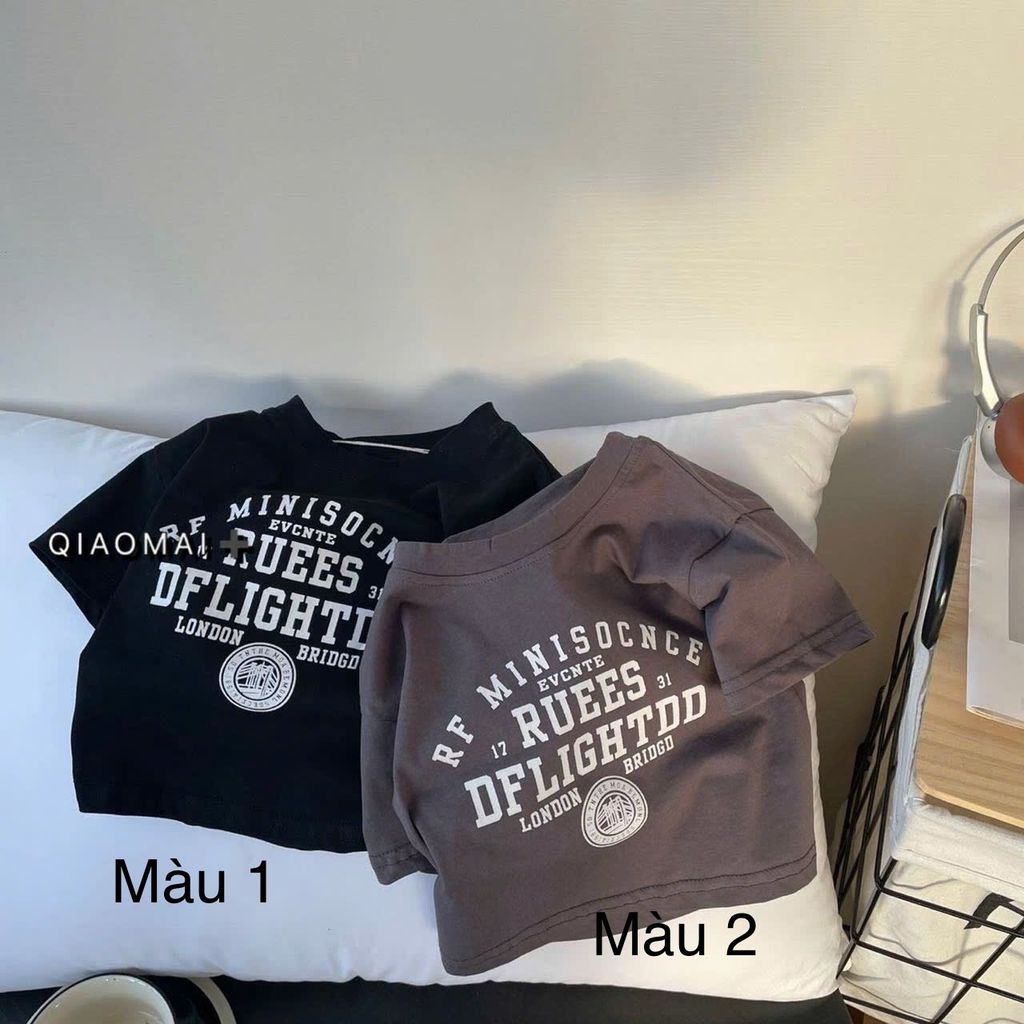 Áo cotton QC nhiều mẫu cho bé size 90-130