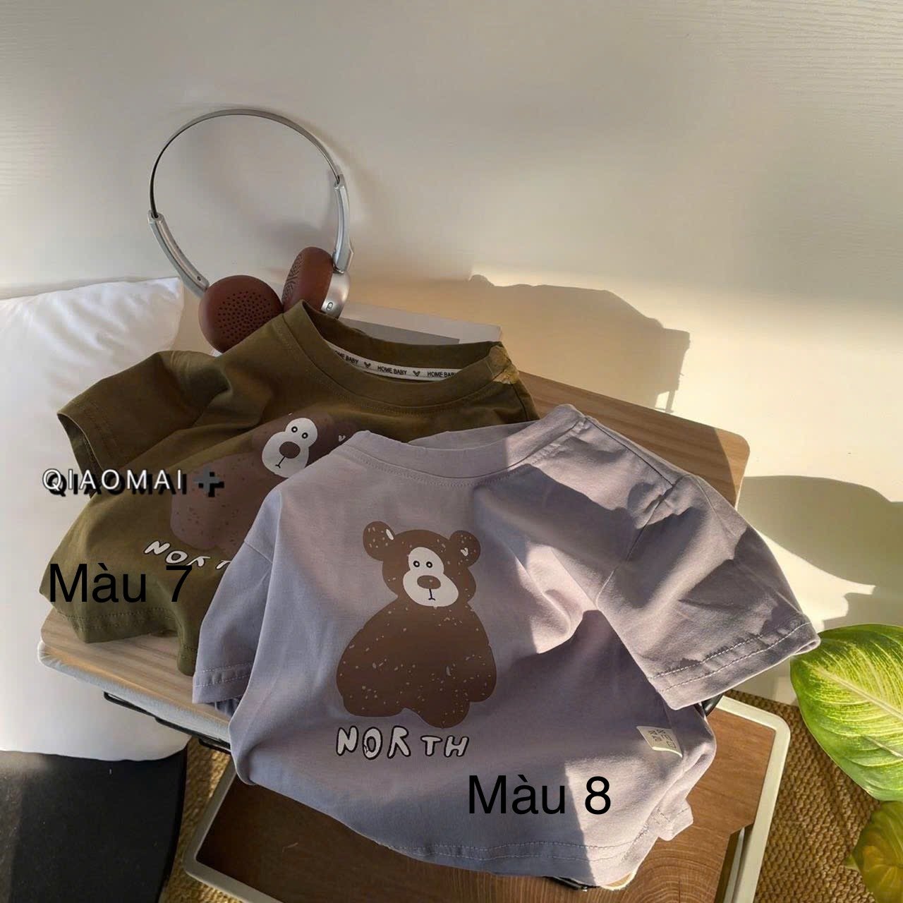 Áo cotton QC nhiều mẫu cho bé size 90-130
