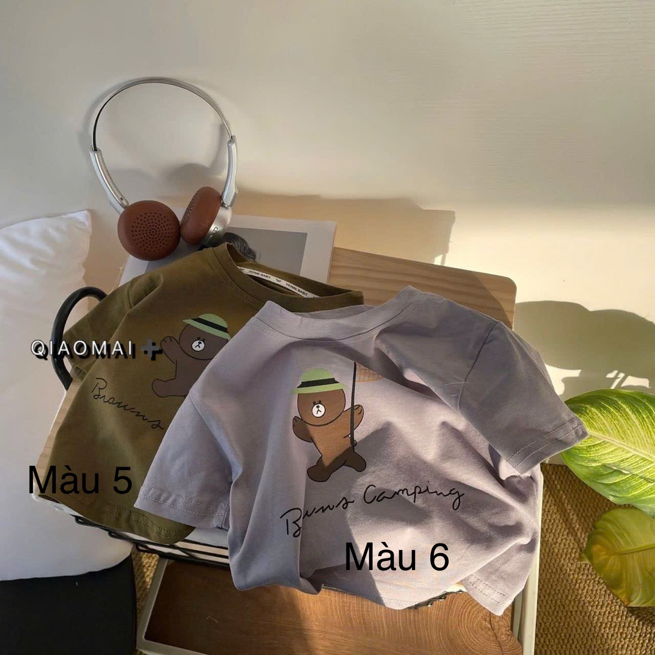 Áo cotton QC nhiều mẫu cho bé size 90-130