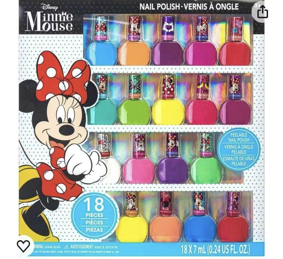 Hộp 18 lọ sơn móng tay Nail Polish Disney dư xịn BG (3y+)