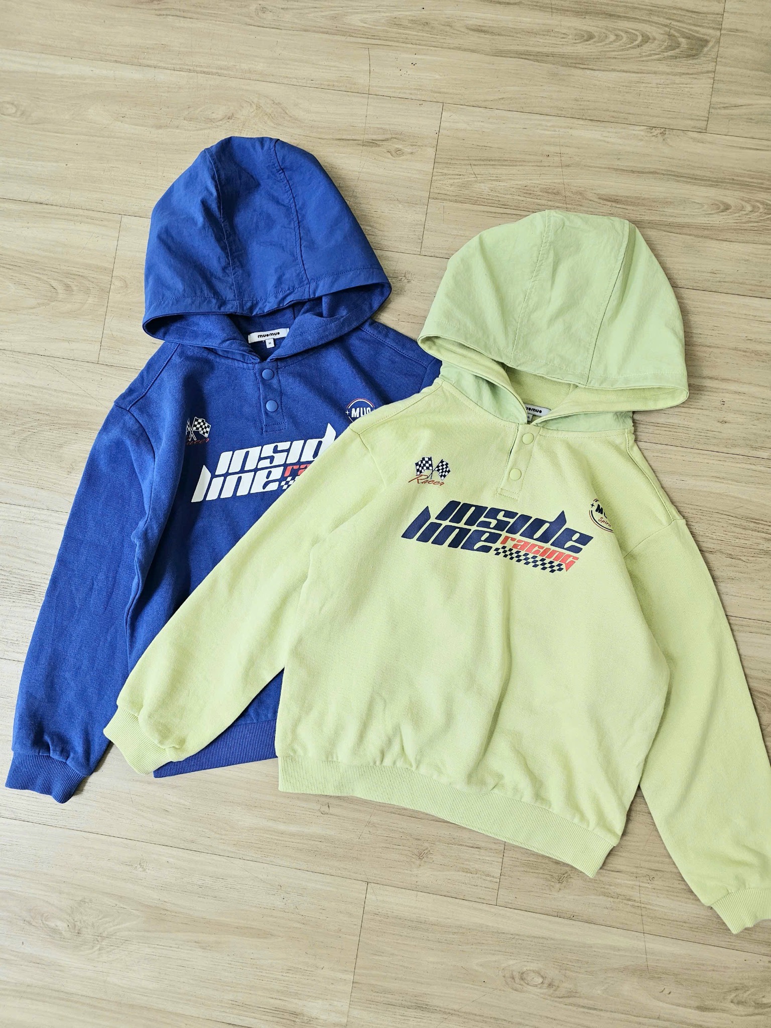Áo hoodie nỉ bông Muomuo xuất Hàn 2 màu bé trai size 120-160